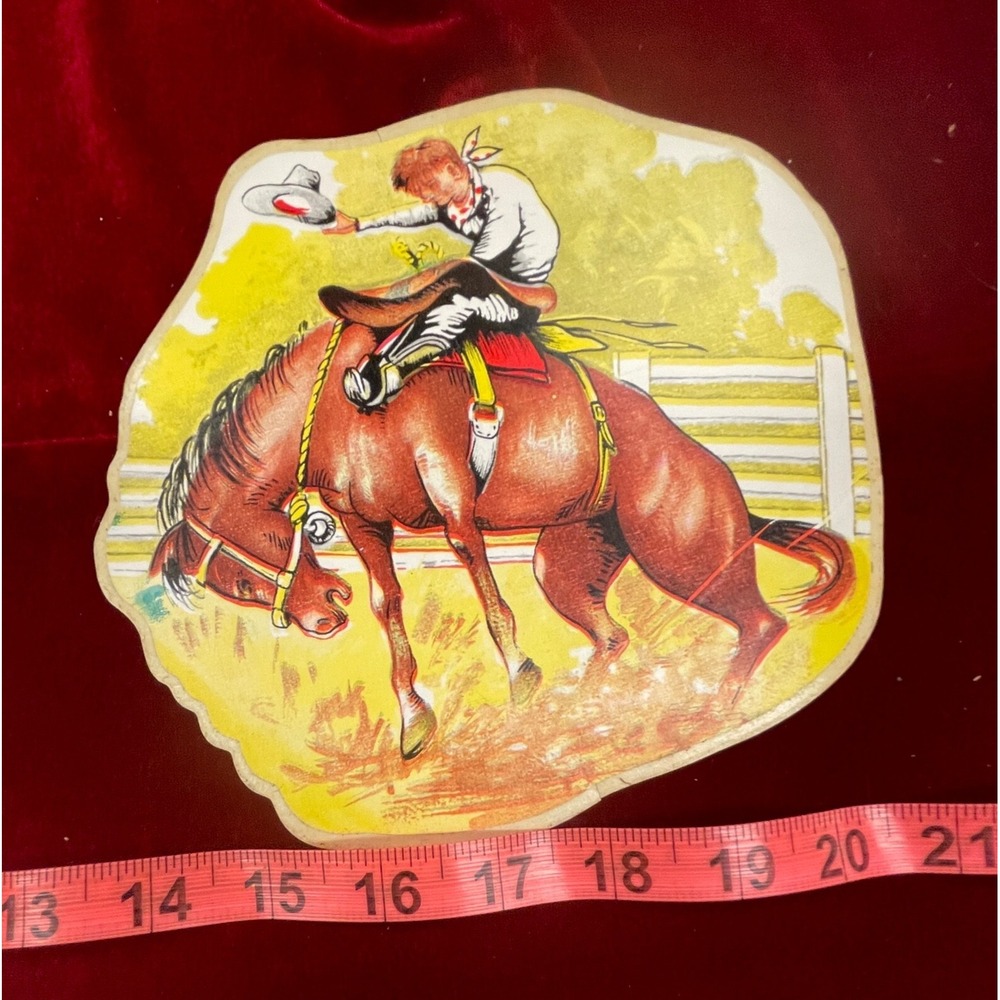 COWBOY  1956 Con-Tact Cut-Outs‎ Design Editing Transitions RARE - Picture 7 of 8